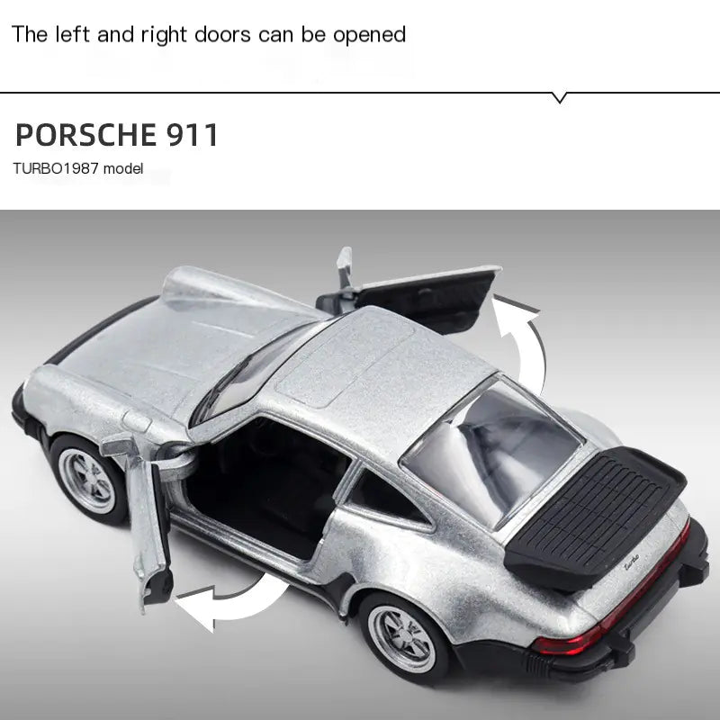 1:36 Porsche 911 Diecast Toy Car Model for Kids