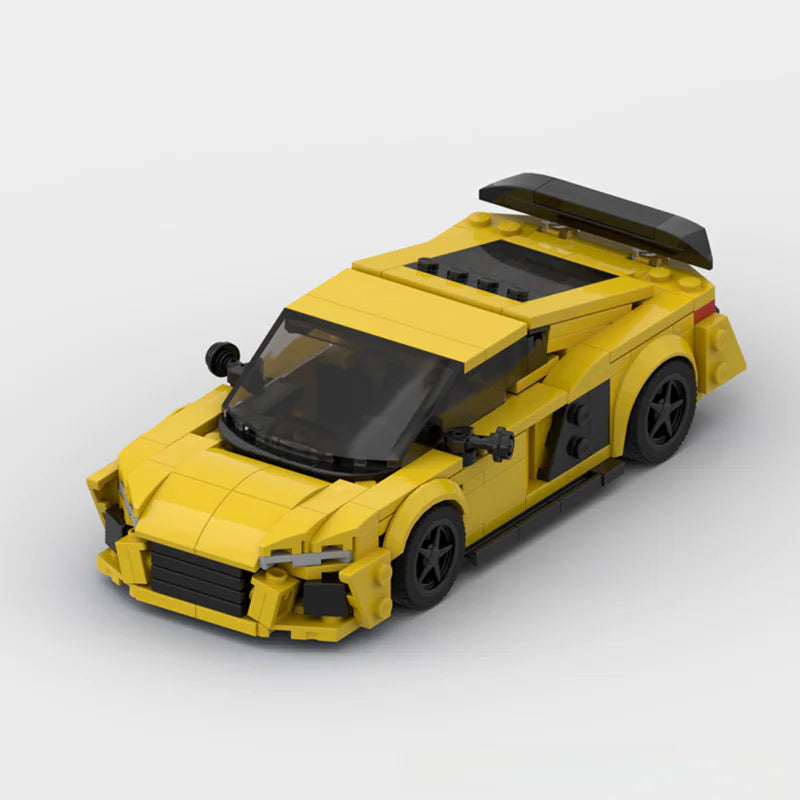 MOC-Compatible Audi R8 Racing Model for Boys