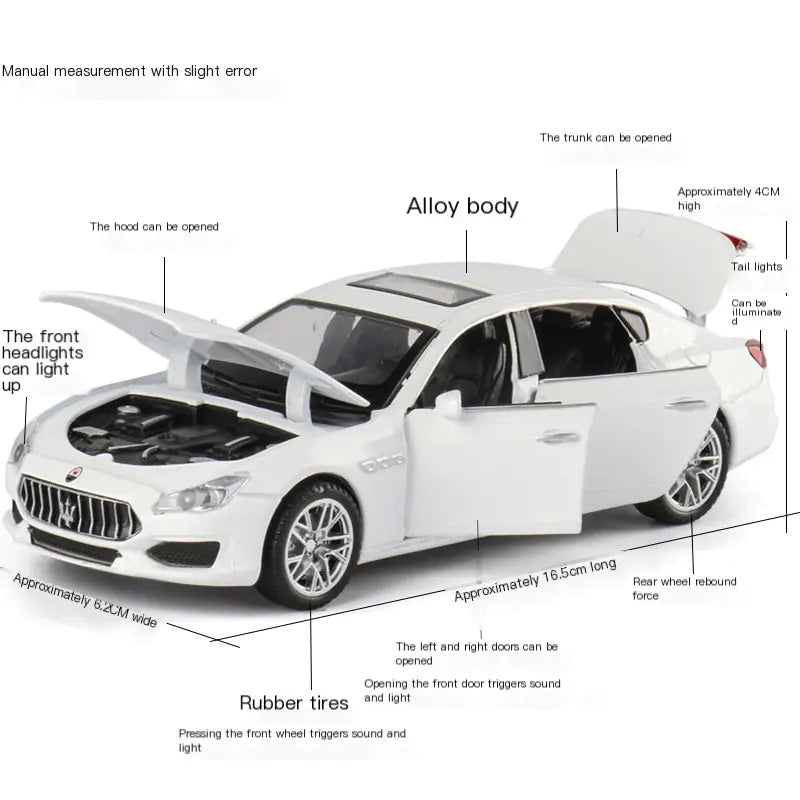 1:32 Alloy Model Car with Sound and Light Features