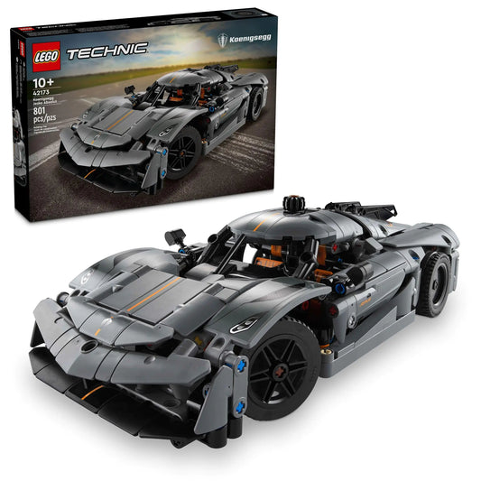 LEGO Technic Koenigsegg Jesko Absolut Grey Hypercar Sports Car Building Toy Set for Boys and Girls Vehicle Racing Car for Kids Buildable Model Kit Sports Car Toy Motor Enthusiasts’ Gift 42173