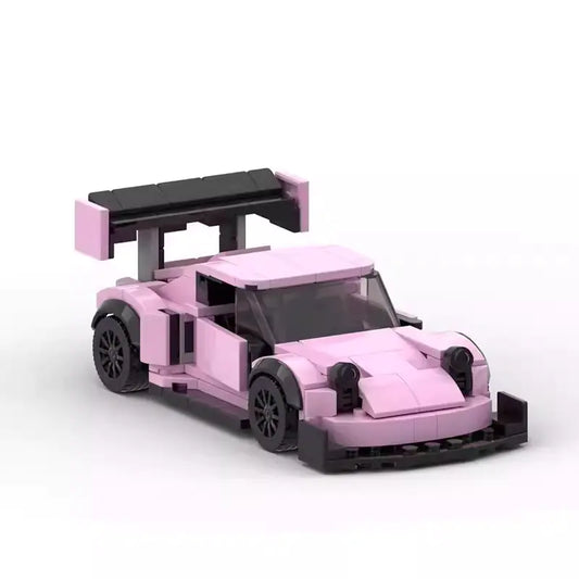 MOC-128479 Pink Porsche 911 Compatible LEGO Toy