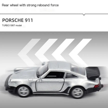1:36 Porsche 911 Diecast Toy Car Model for Kids