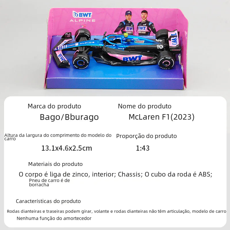 1:43 LaFerrari F1 Alloy Model Car Display