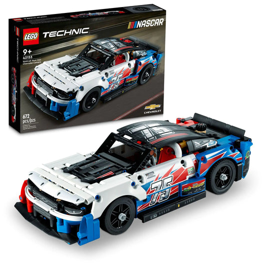 LEGO Technic NASCAR Next Gen Chevrolet Camaro ZL1 Building Set 42153 - Authentically Designed Model Car and Toy Racing Vehicle Kit Collectible Race Car Display for Boys Girls and Teens Ages 9+